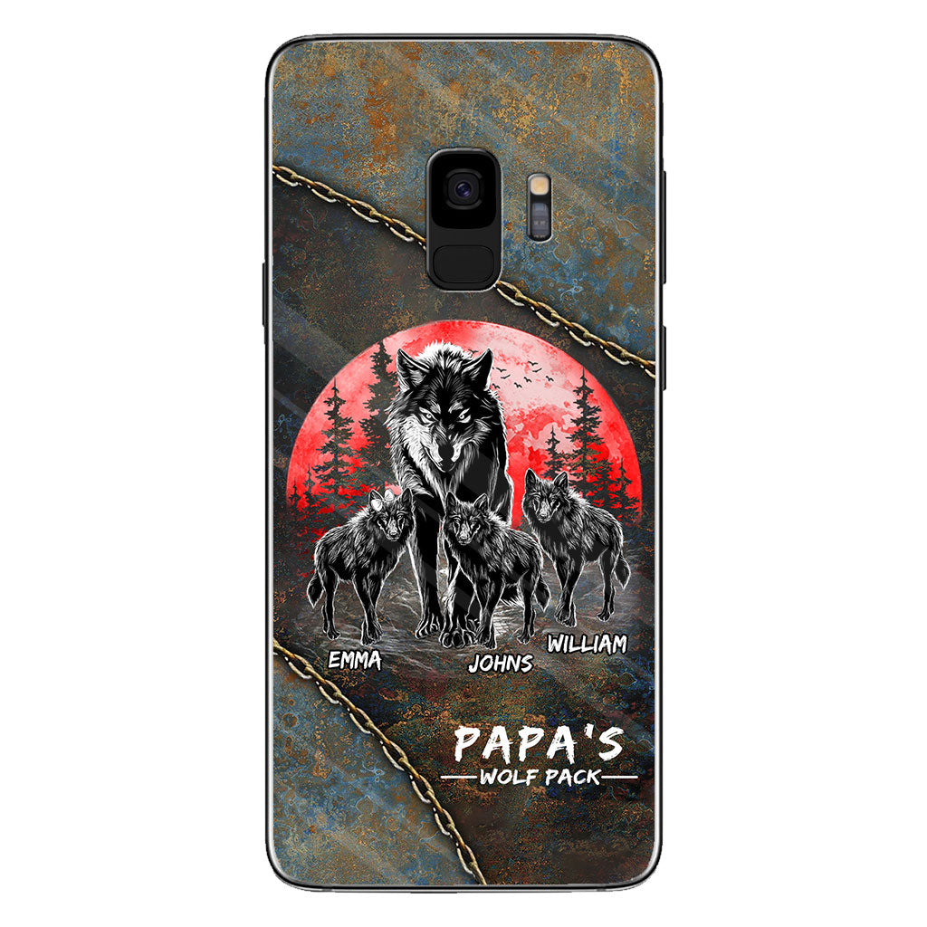 Papa Wolf Pack - Personalized Father Phone Case
