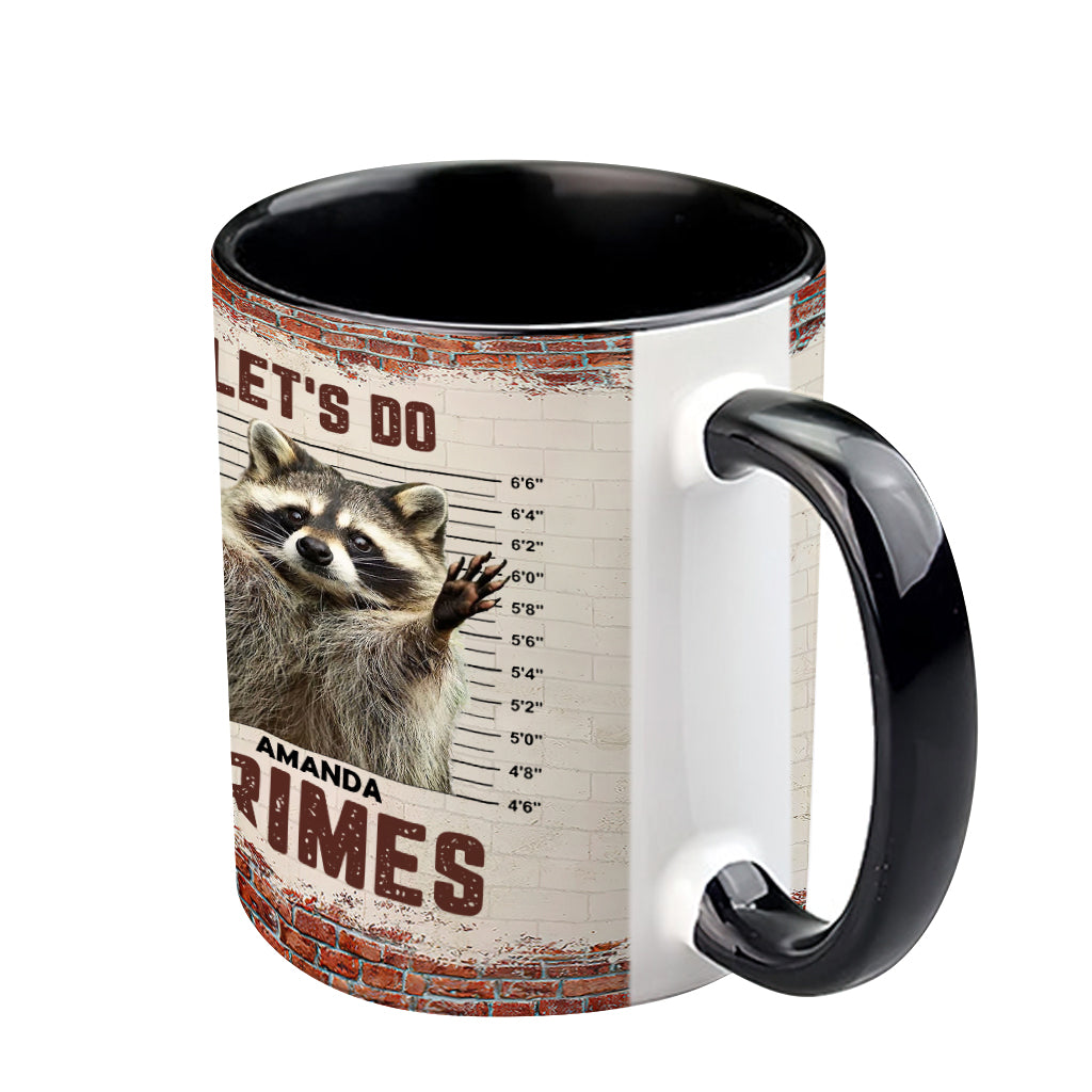 Faisons du crime ! – Mug personnalisé avec motif raton laveur