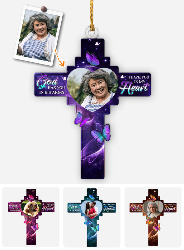 In Our Hearts Always - Personalized Memorial Car Ornament