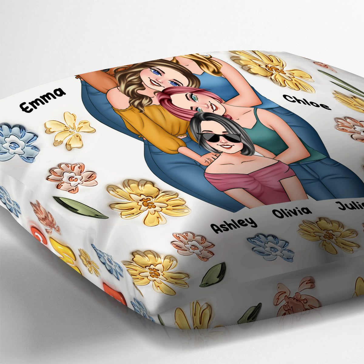 Félicitations pour être ma meilleure amie ! - Coussin personnalisé pour meilleure amie