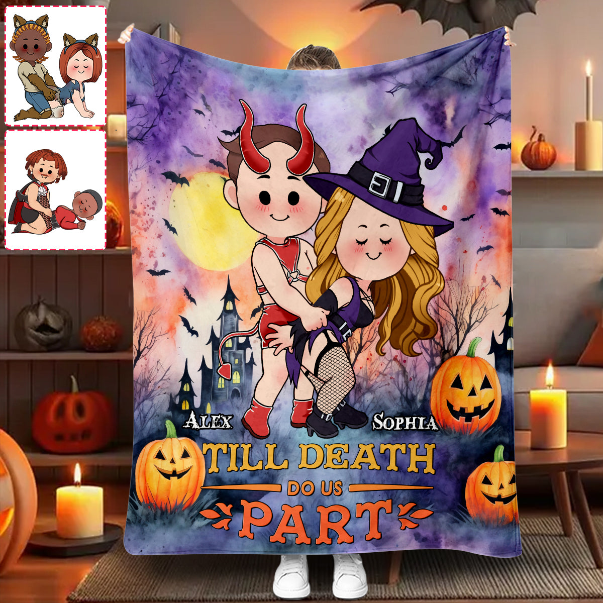 Jusqu'à ce que la mort nous sépare - Couverture personnalisée pour couple