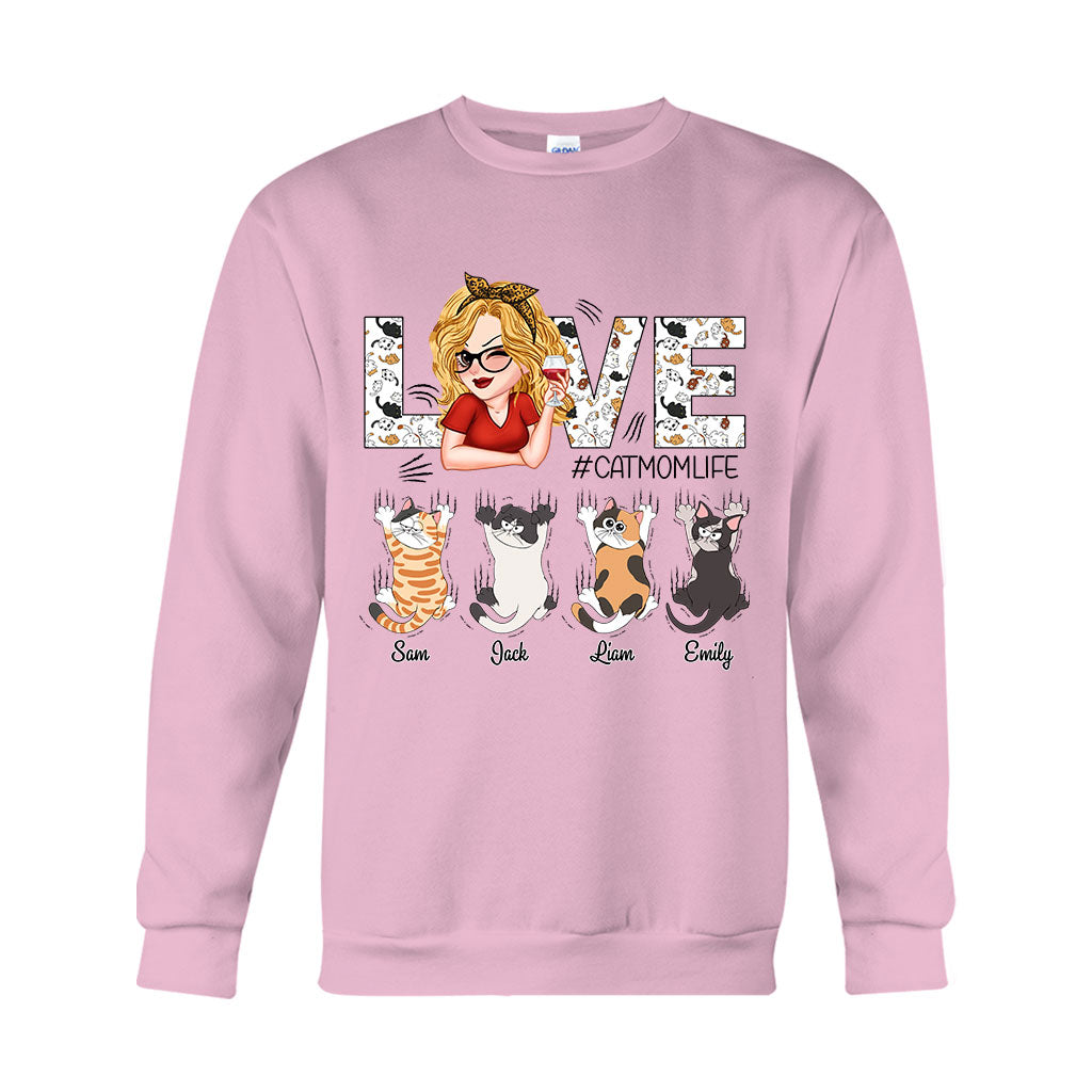 J'adore la vie de maman chat - T-shirt et sweat à capuche personnalisés pour chats