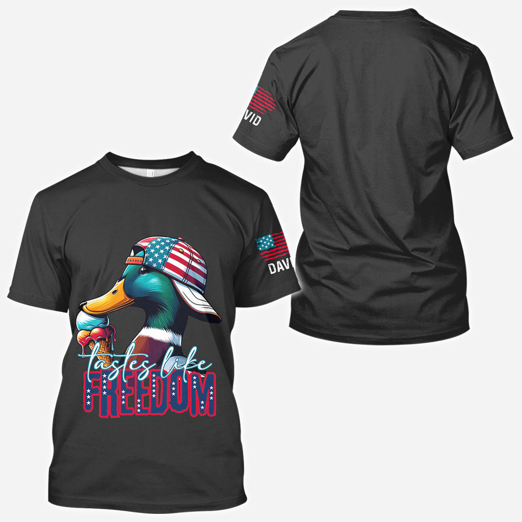 Taste Of Freedom - Personalized Hunting All Over Shirt