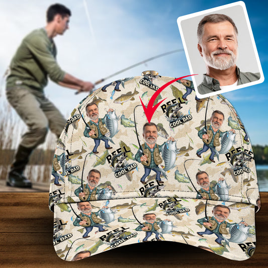 Papa cool - Casquette de pêche classique personnalisée