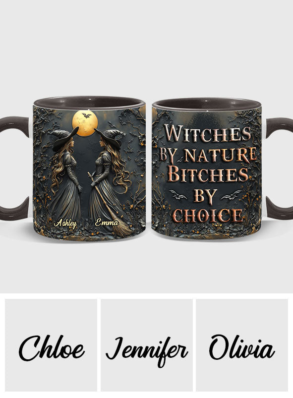 Sorcières par nature, garces par choix - Mug personnalisé pour meilleure amie
