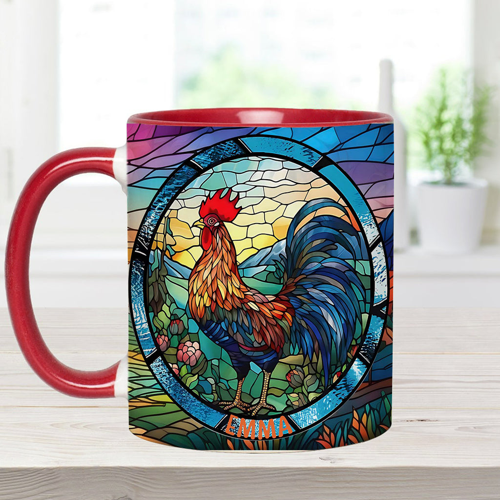 Mug personnalisé « Love Chicken » avec motif poulet