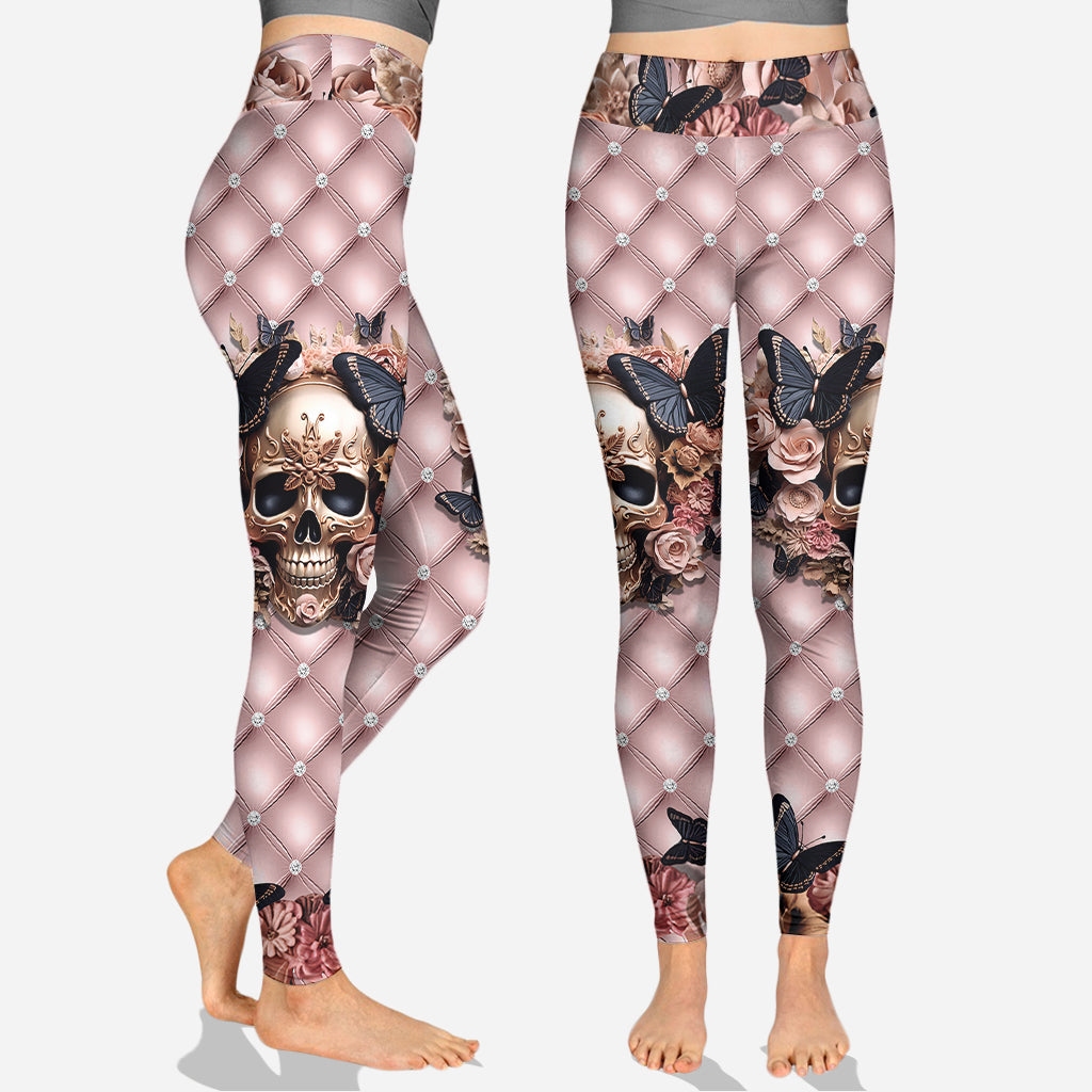 Fck This Fck That Fck You Fck Everything - Sweat à capuche et legging personnalisés tête de mort