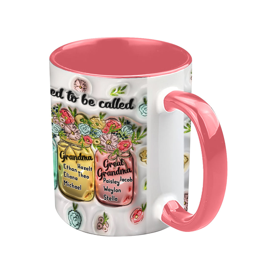 Heureuse d'être appelée - Mug personnalisé pour grand-mère