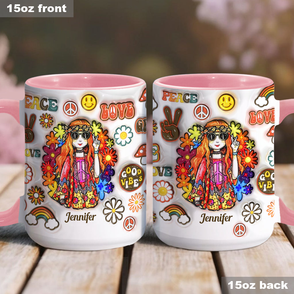 Les vieilles hippies ne meurent pas, elles se transforment en grand-mères folles - Mug personnalisé à l'esprit hippie