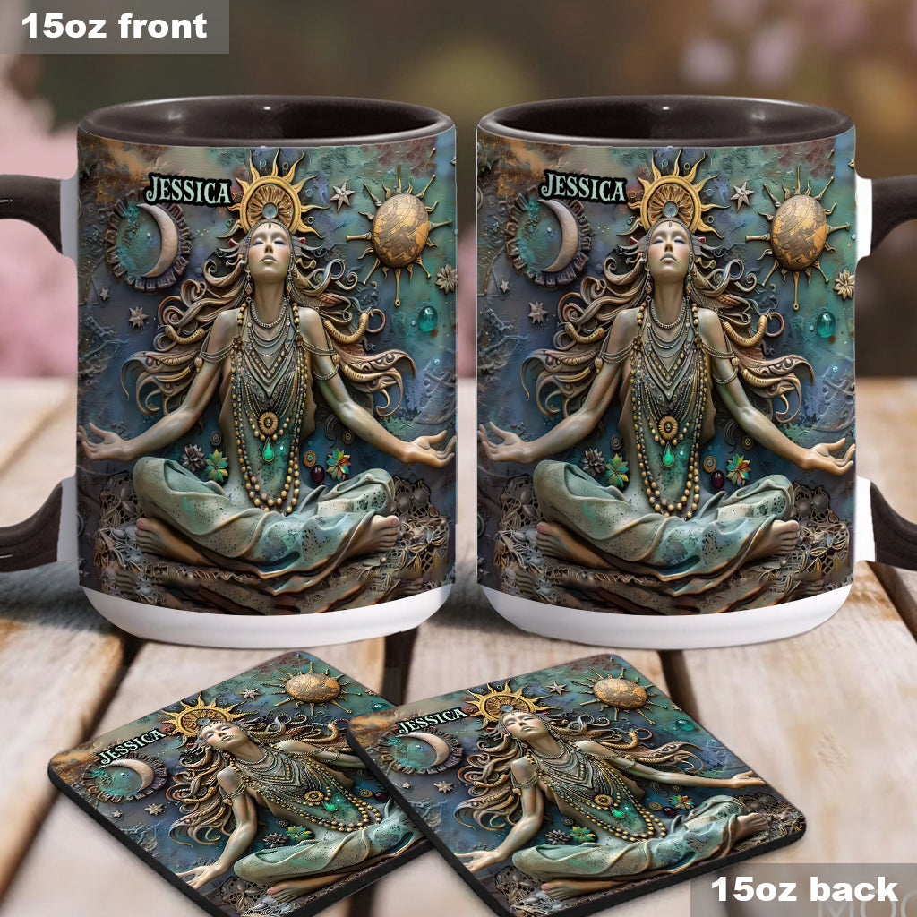 Perdez la tête, retrouvez votre âme - Mug personnalisé Yoga Accent Mug