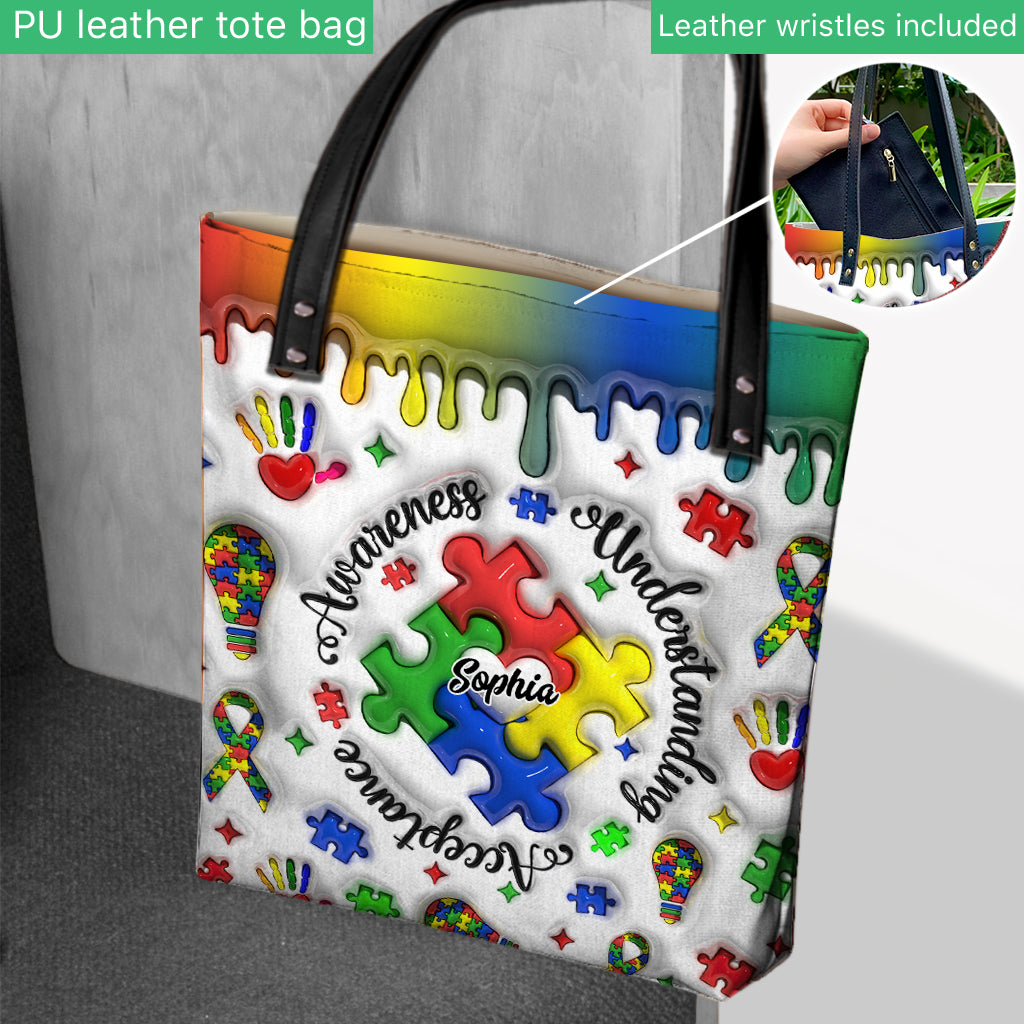 Autism Awareness - Personalized Autism Awareness Tote Bag