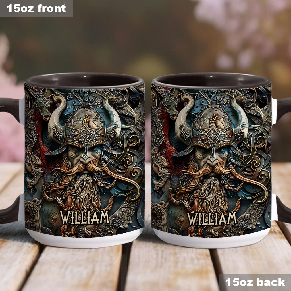 Mug personnalisé « Héros Viking Vintage » - Mug Viking à l'accent viking
