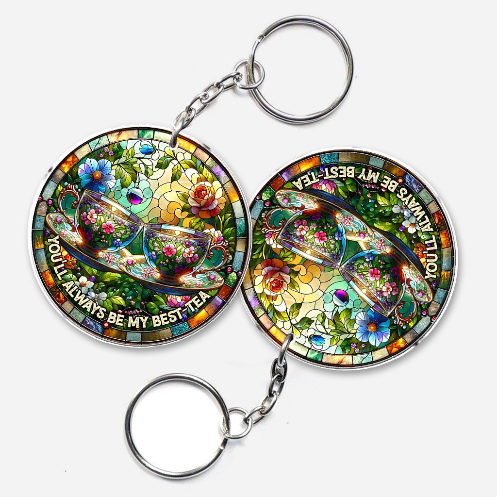 You'll Always Be My Best-tea - Personalized Bestie Custom Shaped Keychain