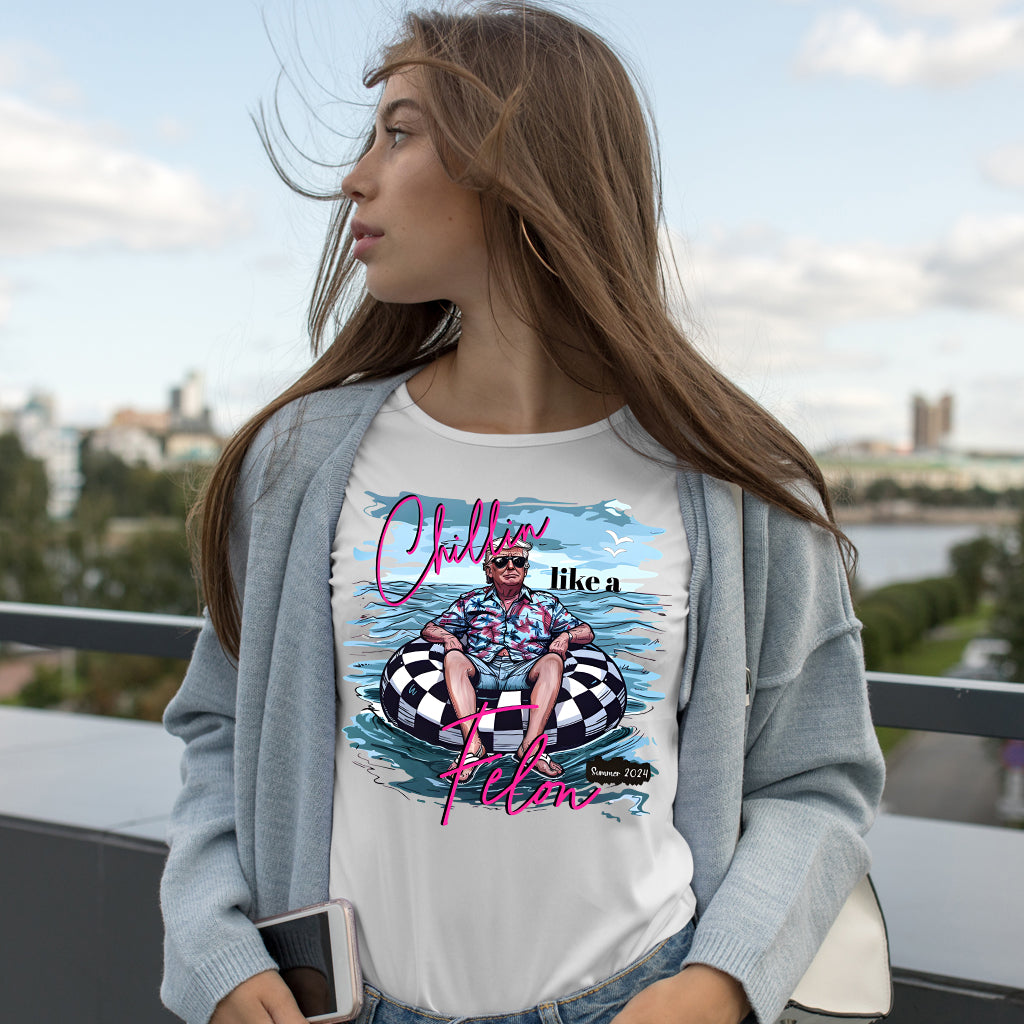 T-shirt « Chillin Like A Felon Trump », T-shirt humoristique Trump 2024, T-shirts Trump été 2024, Cadeaux de soutien à Trump