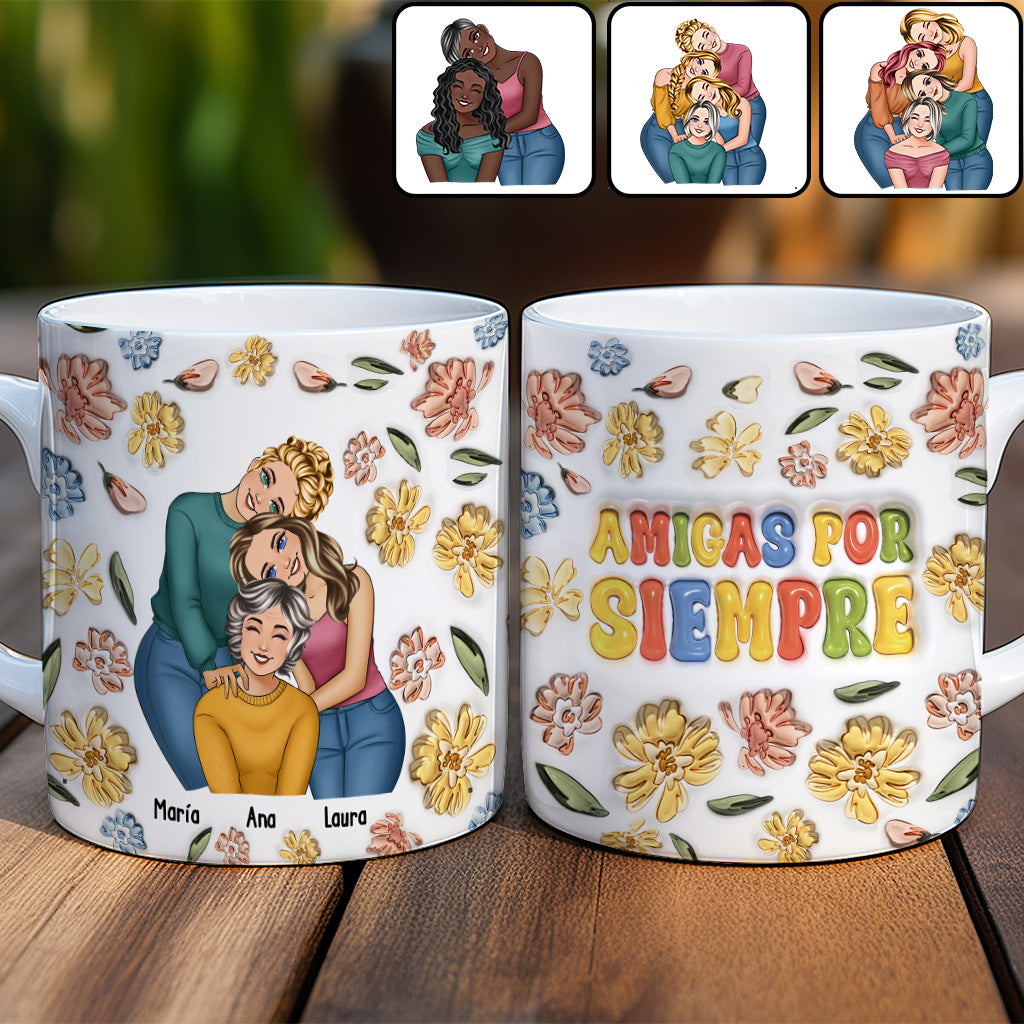 Amigas Por Siempre - Tasse Bestie personnalisée