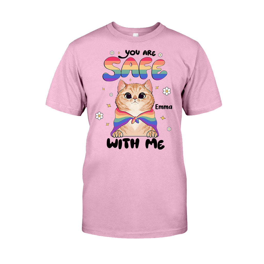 Tu es en sécurité - T-shirt et sweat à capuche personnalisés de soutien LGBT