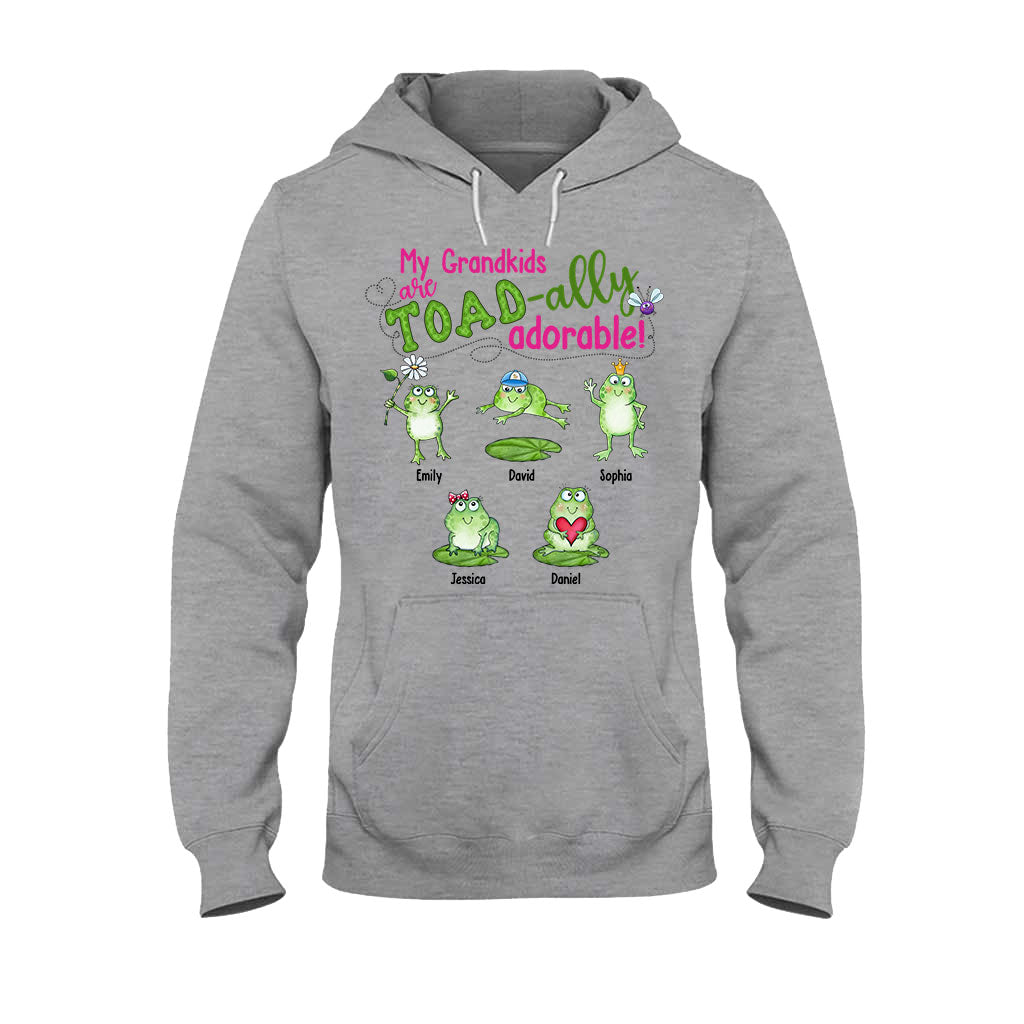 Mes petits-enfants sont Toad-ally - T-shirt et sweat à capuche personnalisés pour grand-mère