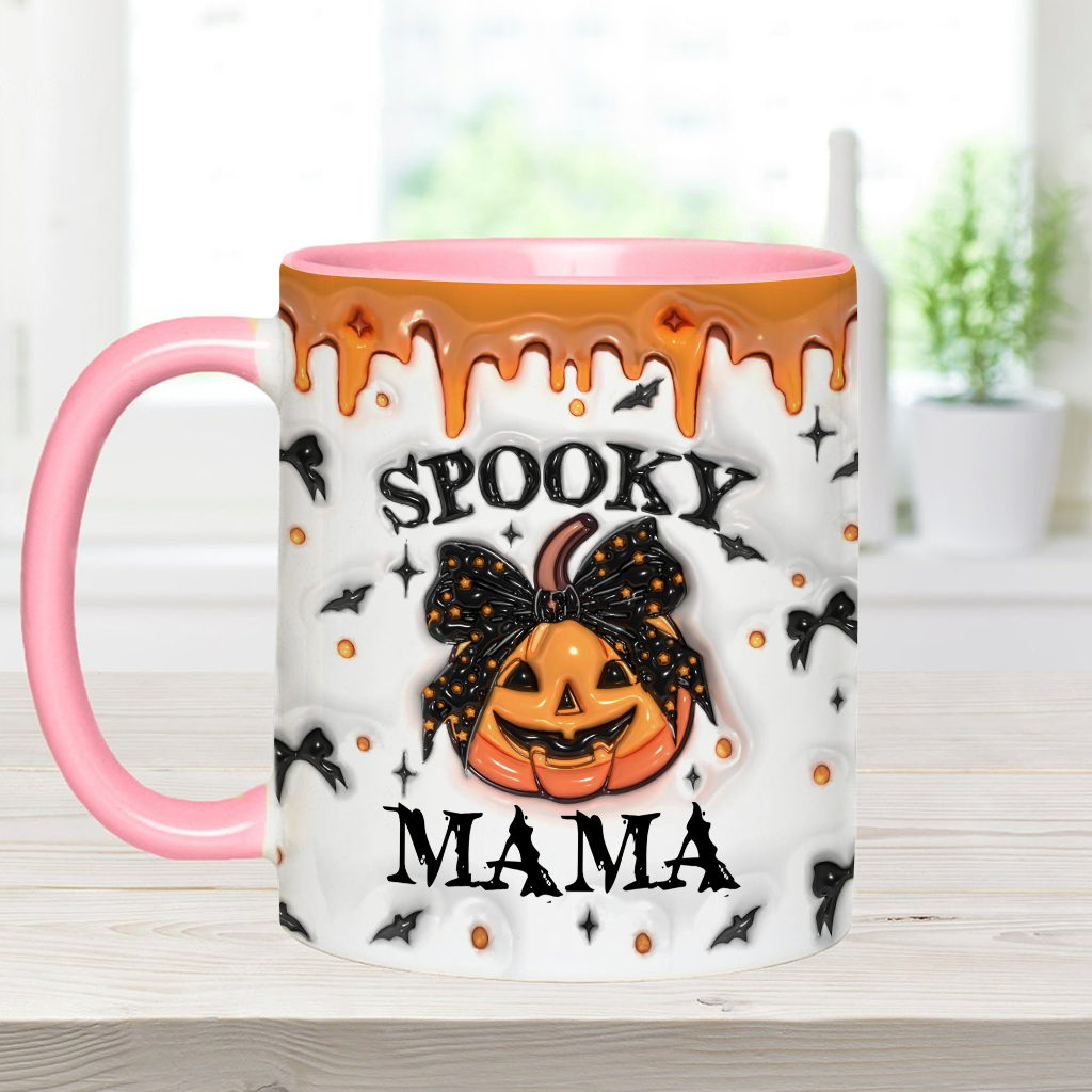 Spooky Mama Grandma Nana - Gift for mom - Personalized Accent Mug