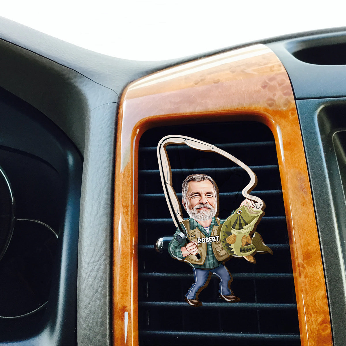 Clip de pare-soleil de voiture personnalisé en forme de pêche - Gardez-le à portée de main