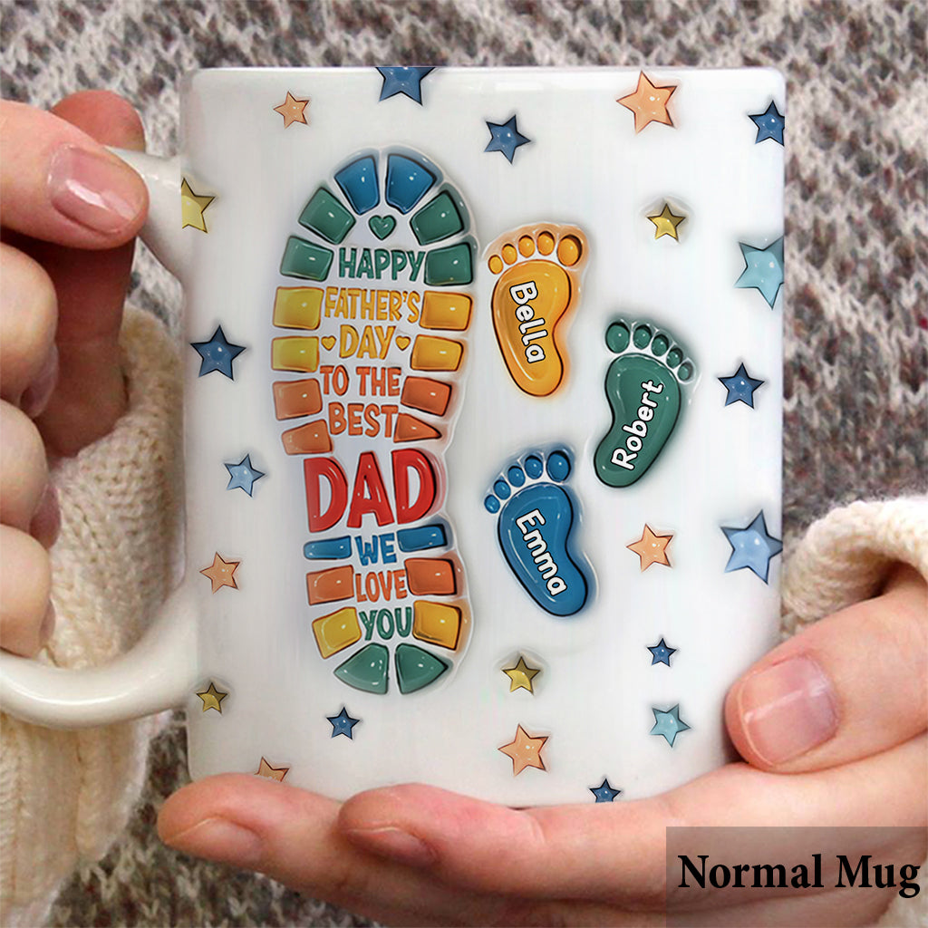 Bonne fête des pères au meilleur papa ! - Mug personnalisé pour papa