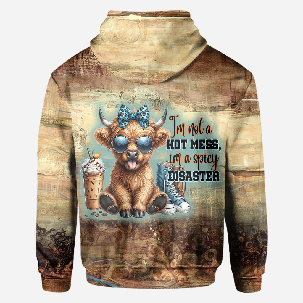 Je ne suis pas un désastre ambulant - T-shirt personnalisé intégral