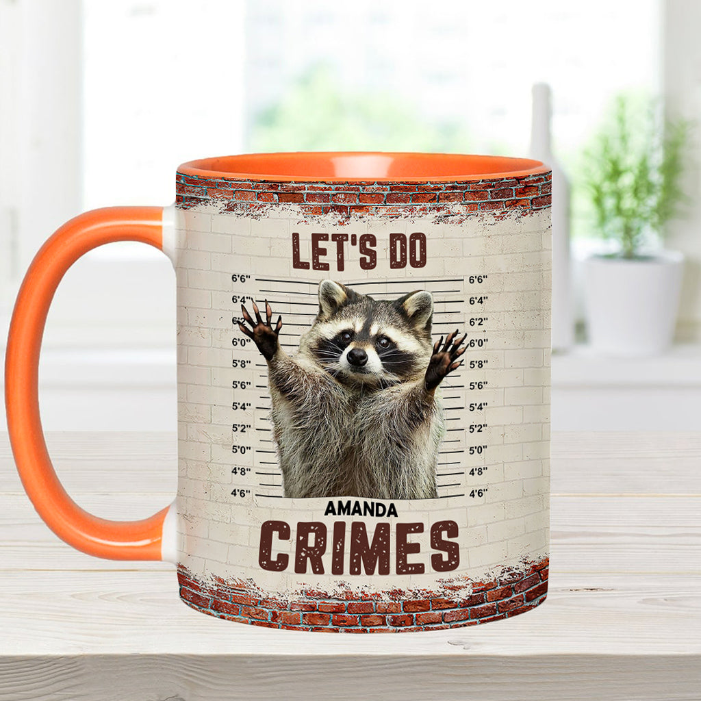 Faisons du crime ! – Mug personnalisé avec motif raton laveur