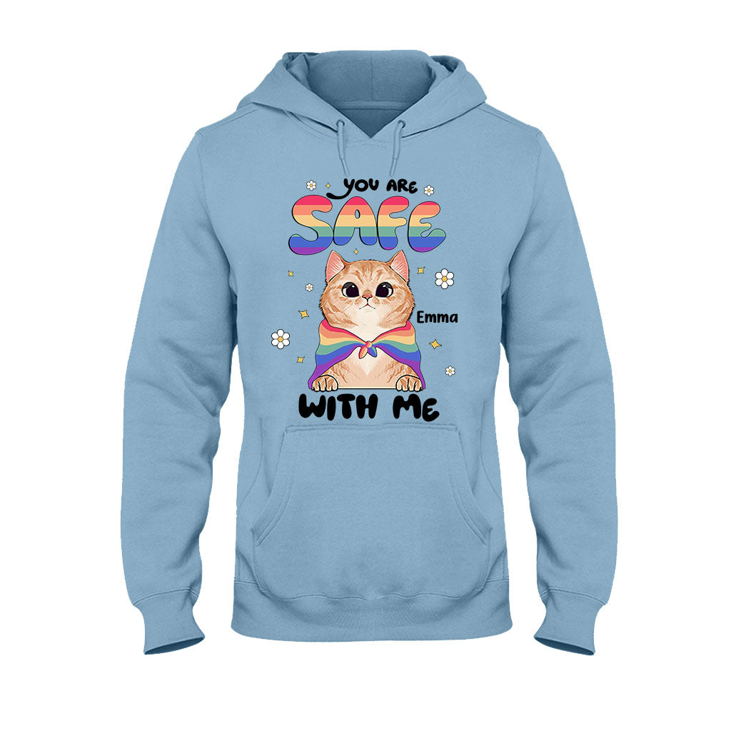 Tu es en sécurité - T-shirt et sweat à capuche personnalisés de soutien LGBT