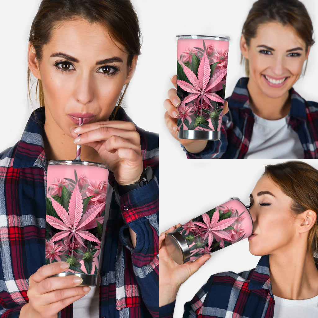 Gobelet à herbe personnalisé Pink Stoner Chick