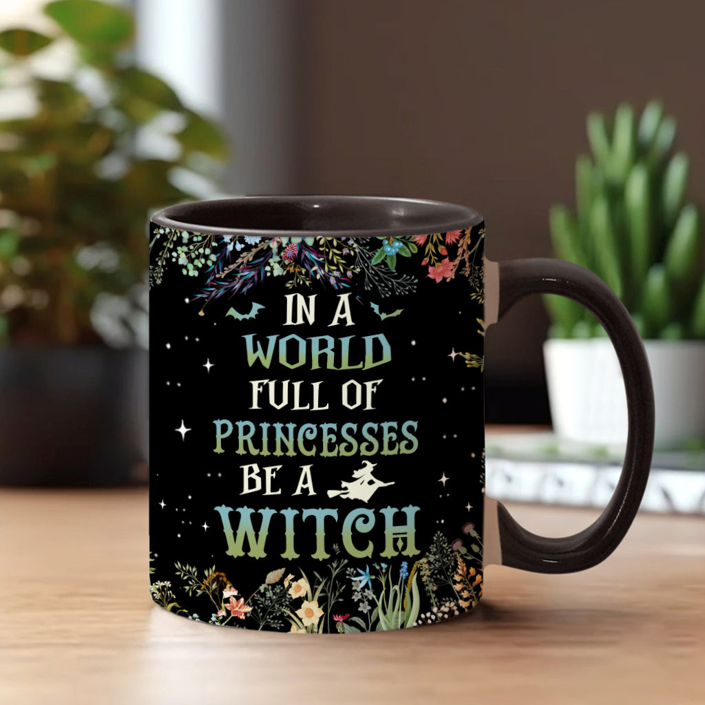 Dans un monde de princesses, soyez une sorcière ! - Mug personnalisé à l'effigie d'une sorcière