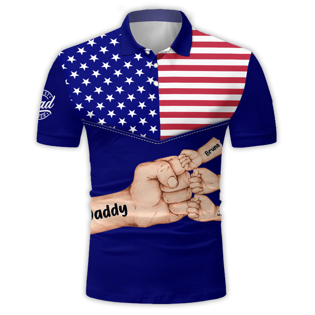 Meilleur papa du monde - Polo personnalisé pour papa