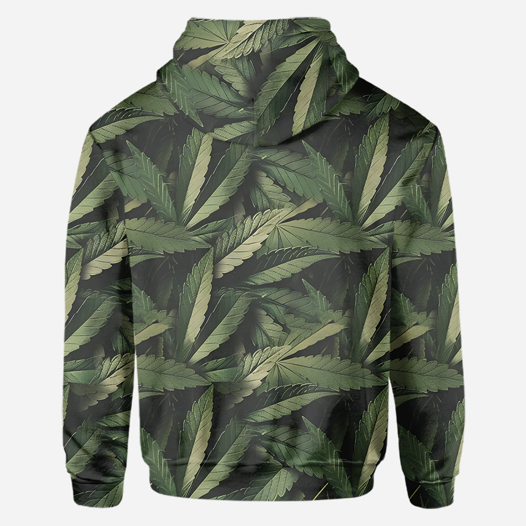 Je suis un homme simple, j'aime les joints et les seins - T-shirt personnalisé « Weed All Over »