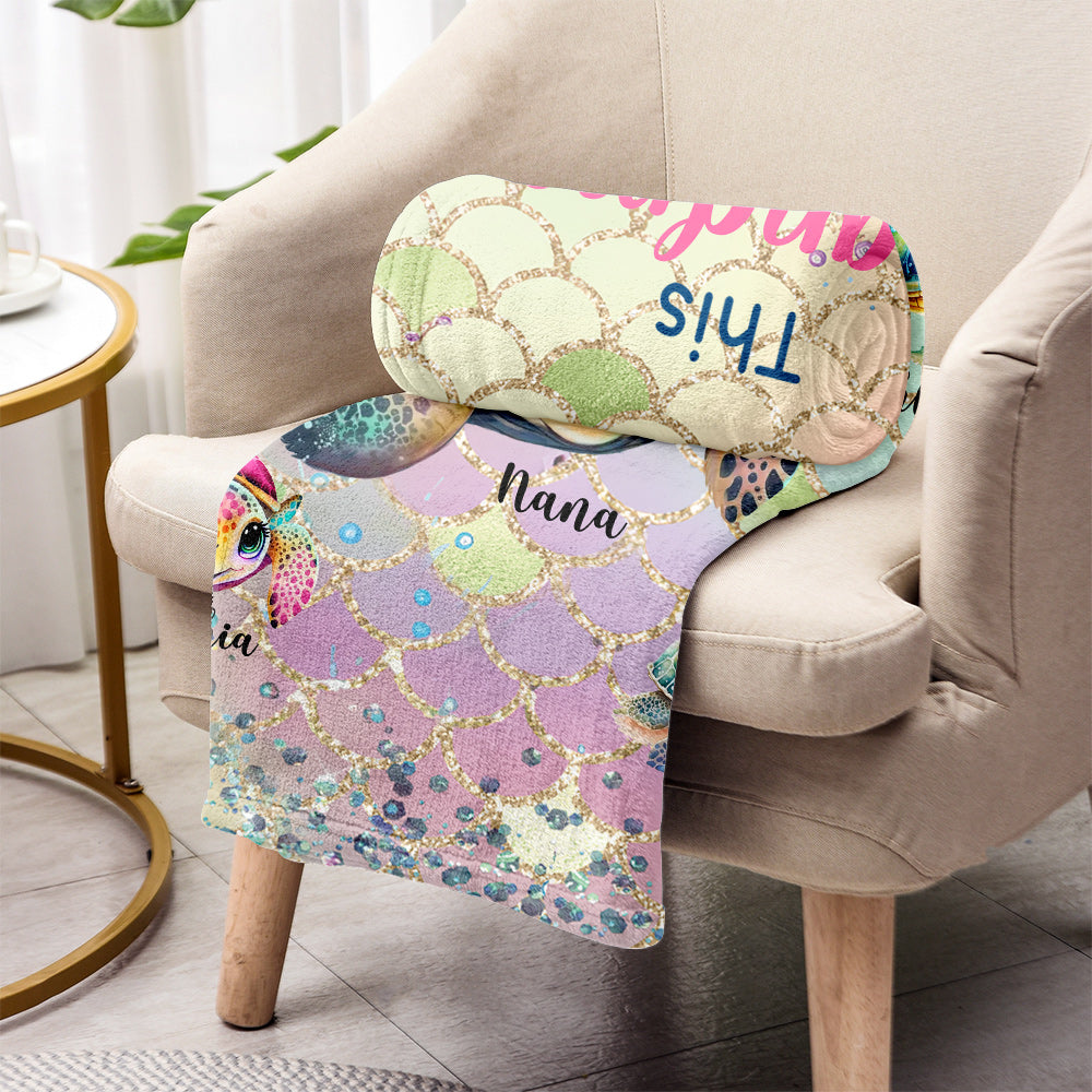 Couverture personnalisée pour grand-mère