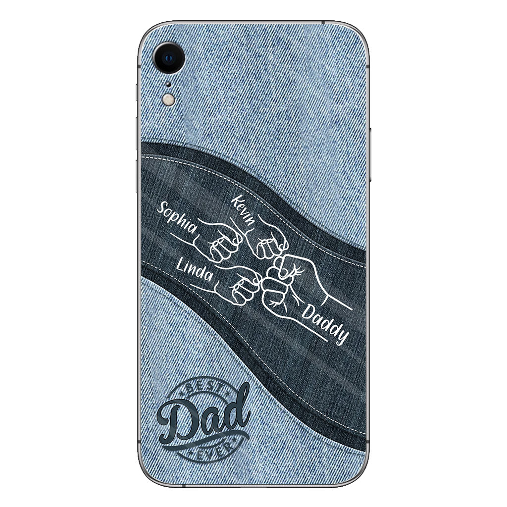 Daddy And Me Daddy's Team - Personalized Father Phone Case