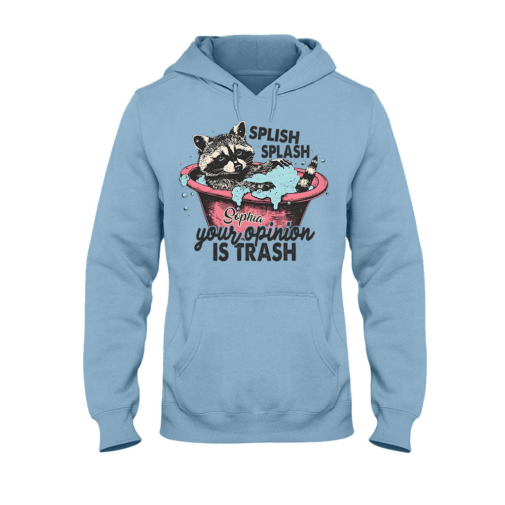 Splash Splash Ton opinion est nulle - T-shirt et sweat à capuche personnalisés avec un raton laveur