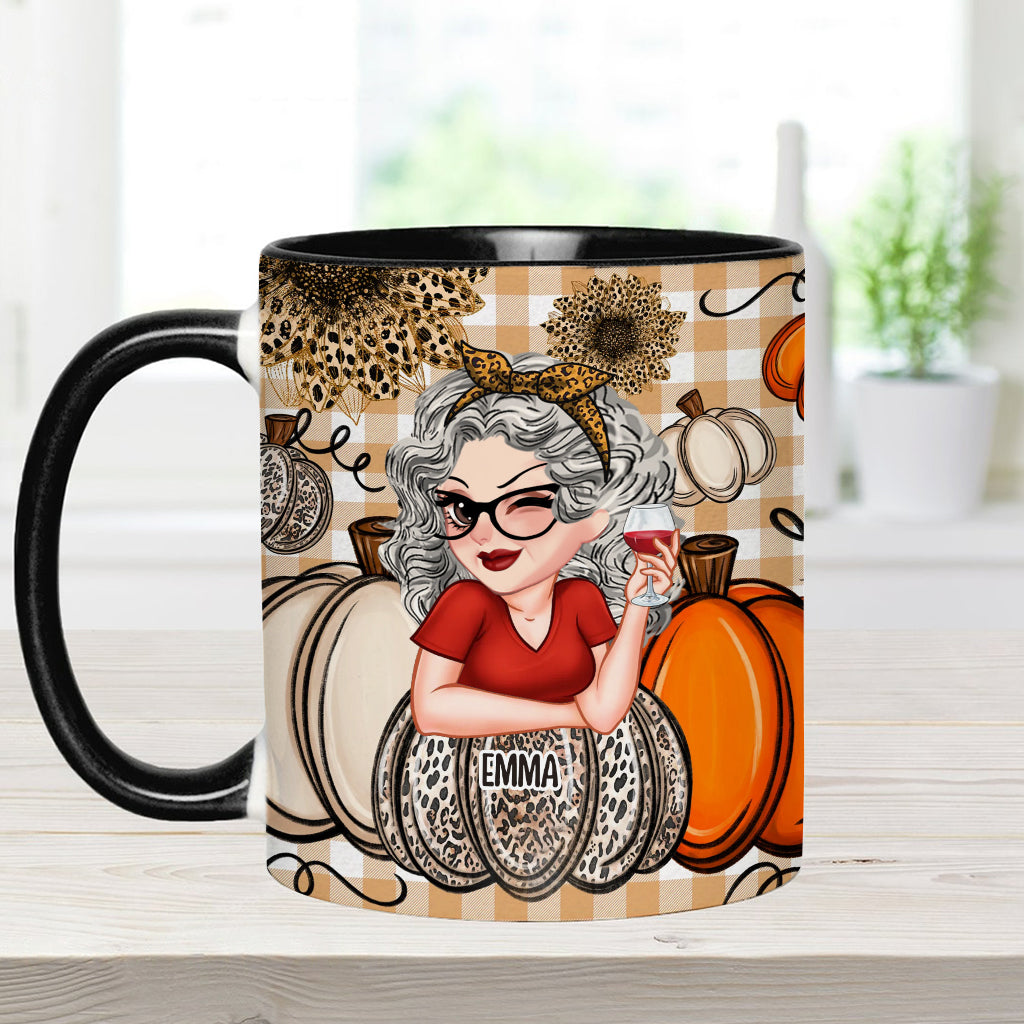 Mug personnalisé « Petites citrouilles de grand-mère » (titre au choix)