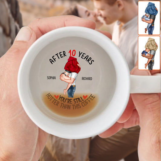Tu es encore plus sexy que ce café - Mug personnalisé pour couple avec message caché
