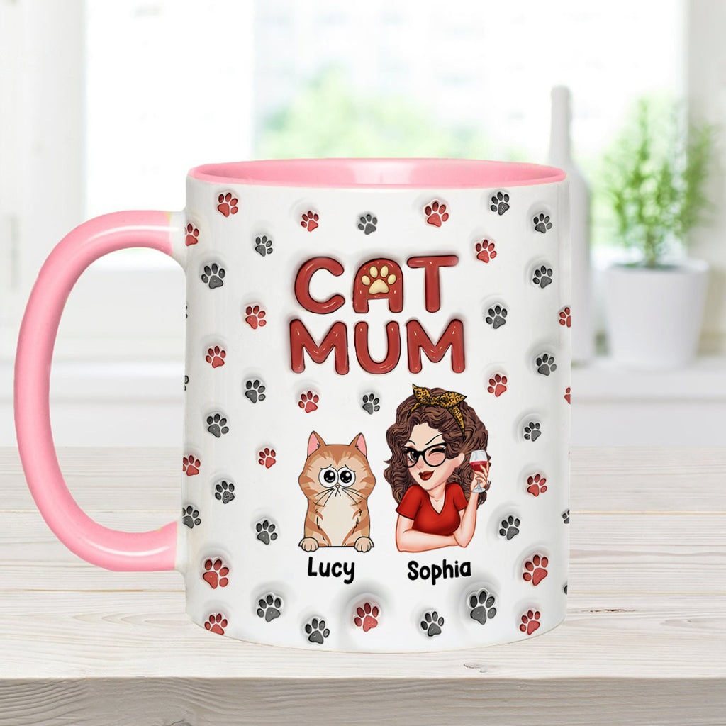 Mug personnalisé Fur Mama - Motif chat