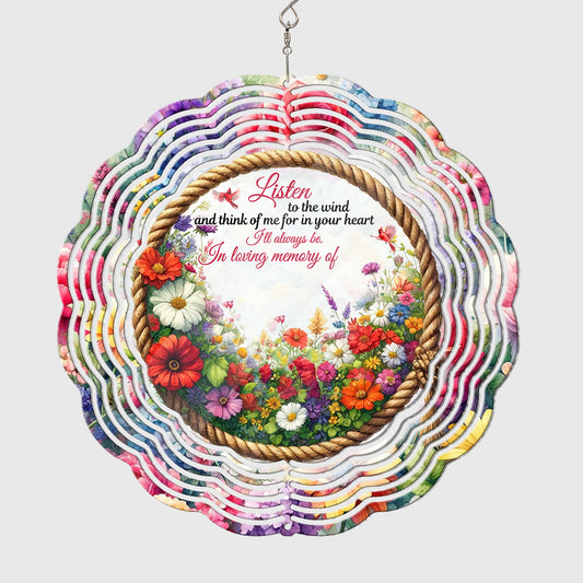 Écoutez le vent - Girouette commémorative personnalisée