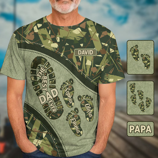 Le meilleur papa/grand-père/oncle... du monde - T-shirt personnalisé pour père