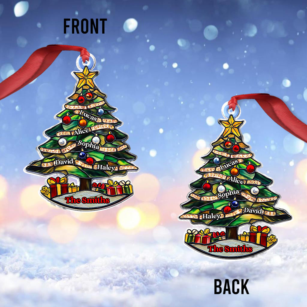 Merry Christmas - Personalized Family Custom Shaped Ornament