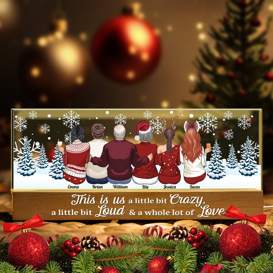 C'est nous - Veilleuse LED personnalisée pour toute la famille