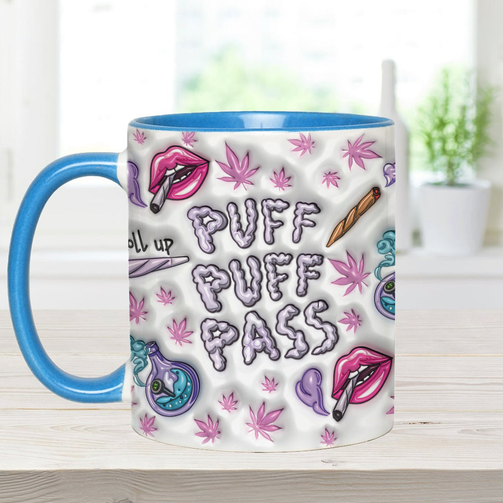 Puzz Puzz Pass - Mug personnalisé avec accent cannabis