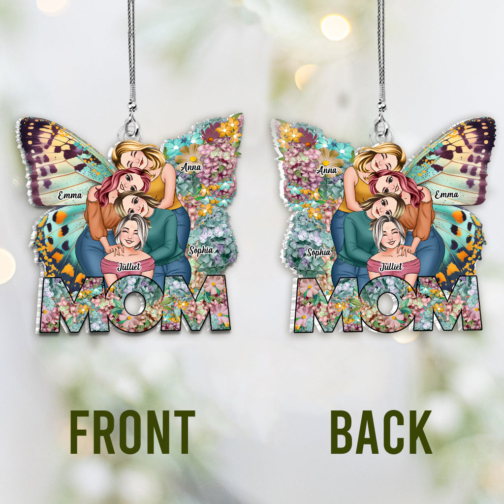 Meilleure maman du monde - Ornement de voiture personnalisé en forme de maman