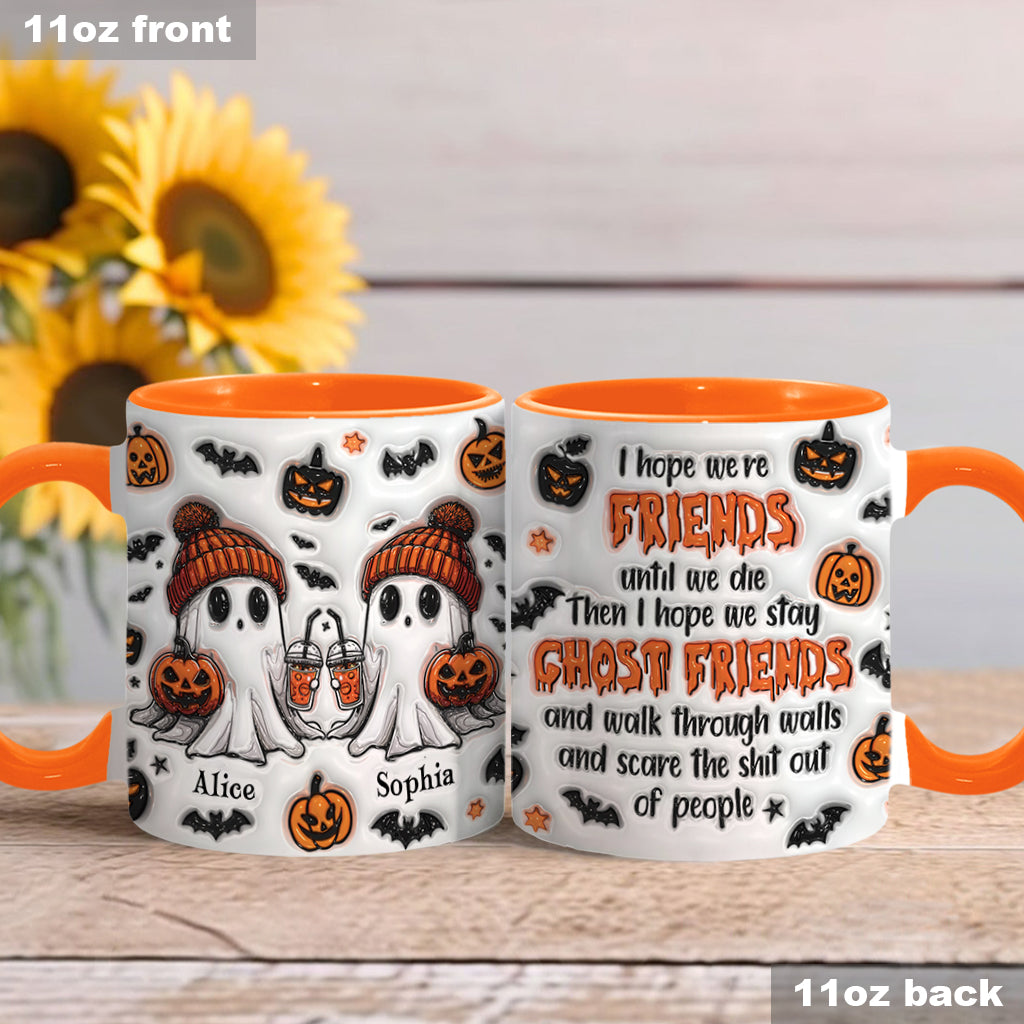 Ghost Friends - Personalized Bestie Accent Mug