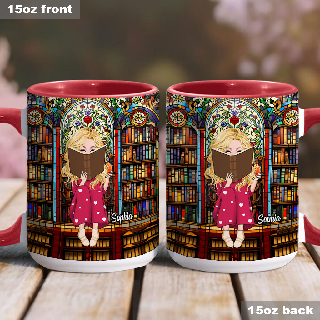 Mug personnalisé « Juste une fille qui aime les livres »