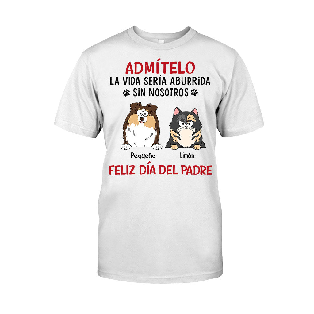 La Vida Sería Aburrida Sin Mí - Personalized Dog T-shirt And Hoodie