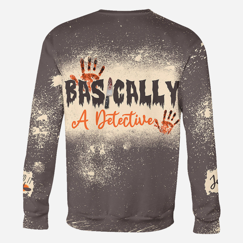 T-shirt personnalisé intégral « En gros, un détective »