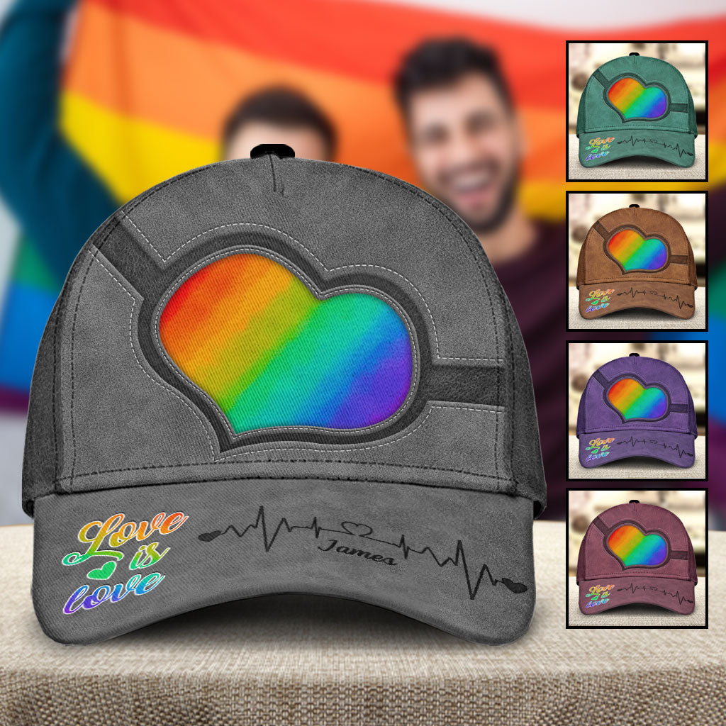 L'amour c'est l'amour - Casquette classique personnalisée de soutien à la communauté LGBT