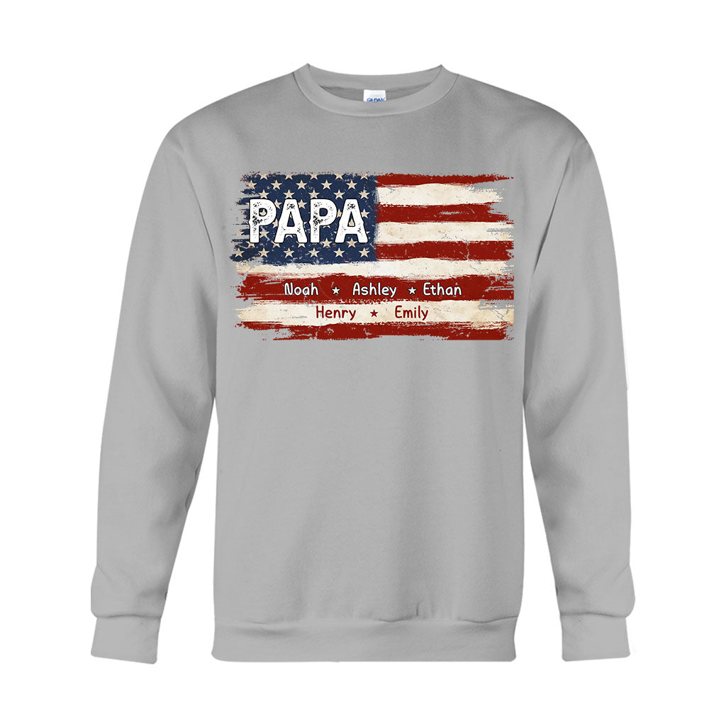 La vie de papa pour le 4 juillet - T-shirt et sweat à capuche personnalisés pour papa