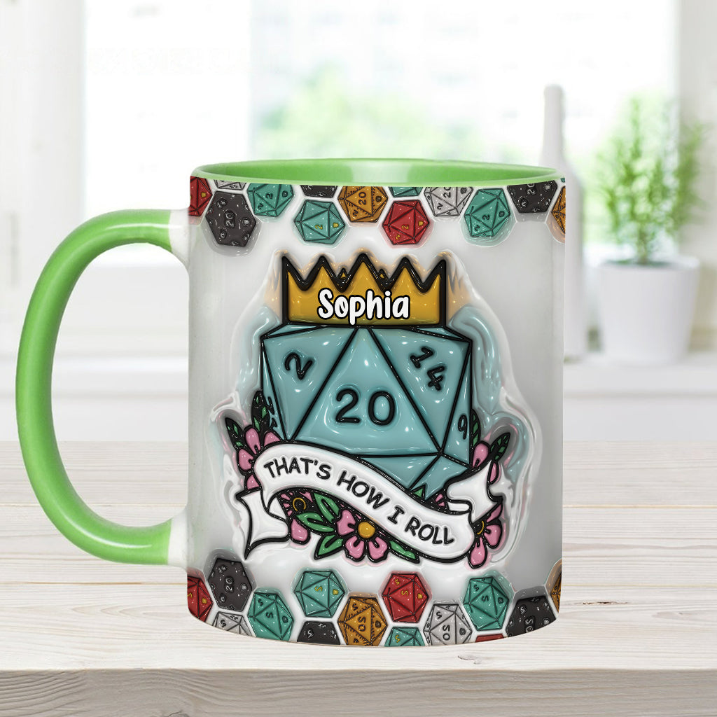 That's How I Roll - Personalized RPG Accent Mug